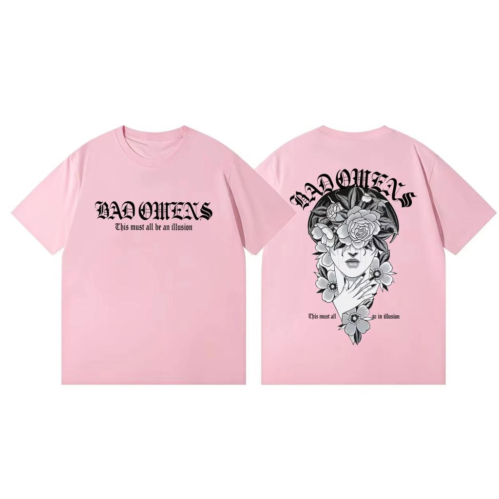 2026 Rock Band Bad OUnisexs Tour Grafica Maglietta Unisex e Donna Nuova Estiva Gotica Y2K Abbigliamento Hiphop Girocollo Manica Corta Top