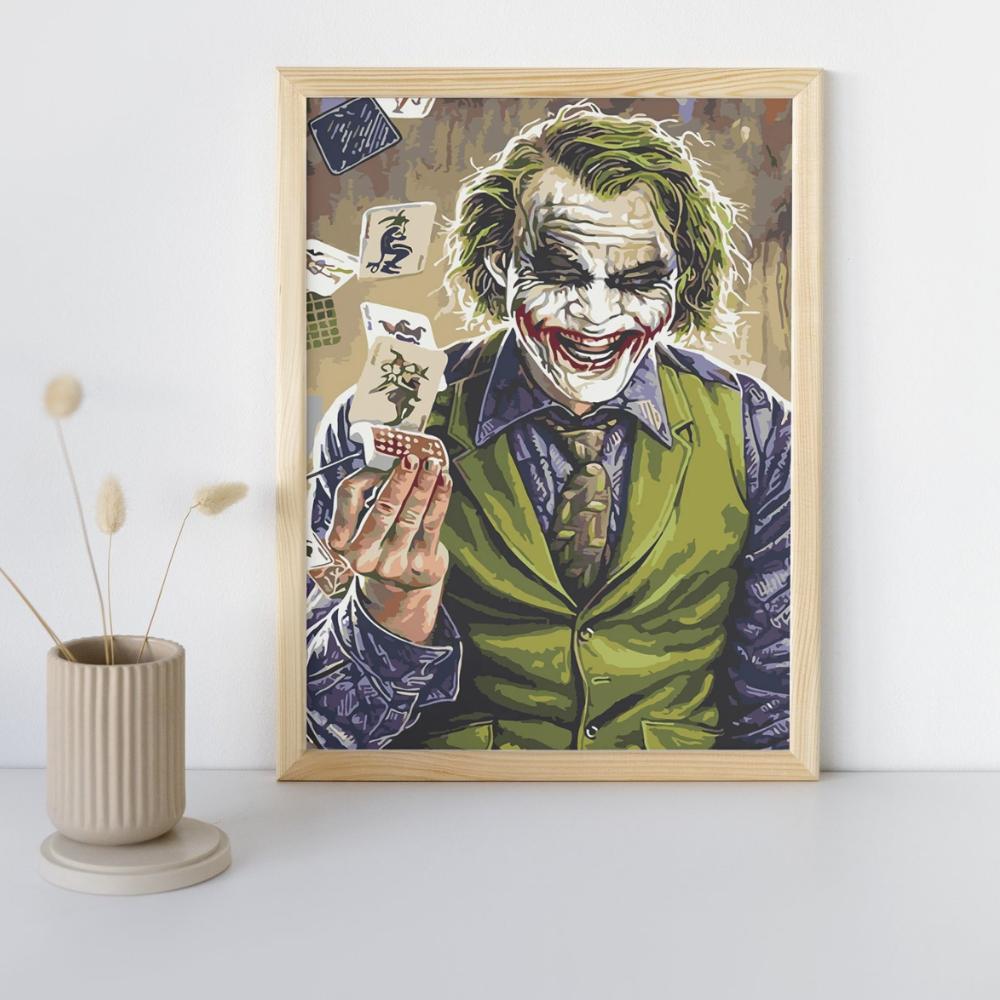 Painting By Numbers Pictures To Paint - Joker In A Vest 40 X 50 Cm