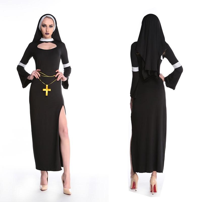 Alluring Women's Sexy Nun Fancy Dress Costume Perfect For Costume Parties And Events