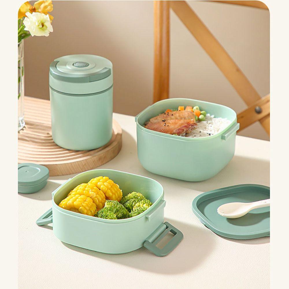 Blue/Green/Pink/White Insulated Lunch Box 15*15*9.6 CM Portable Lunch Box  Picnic