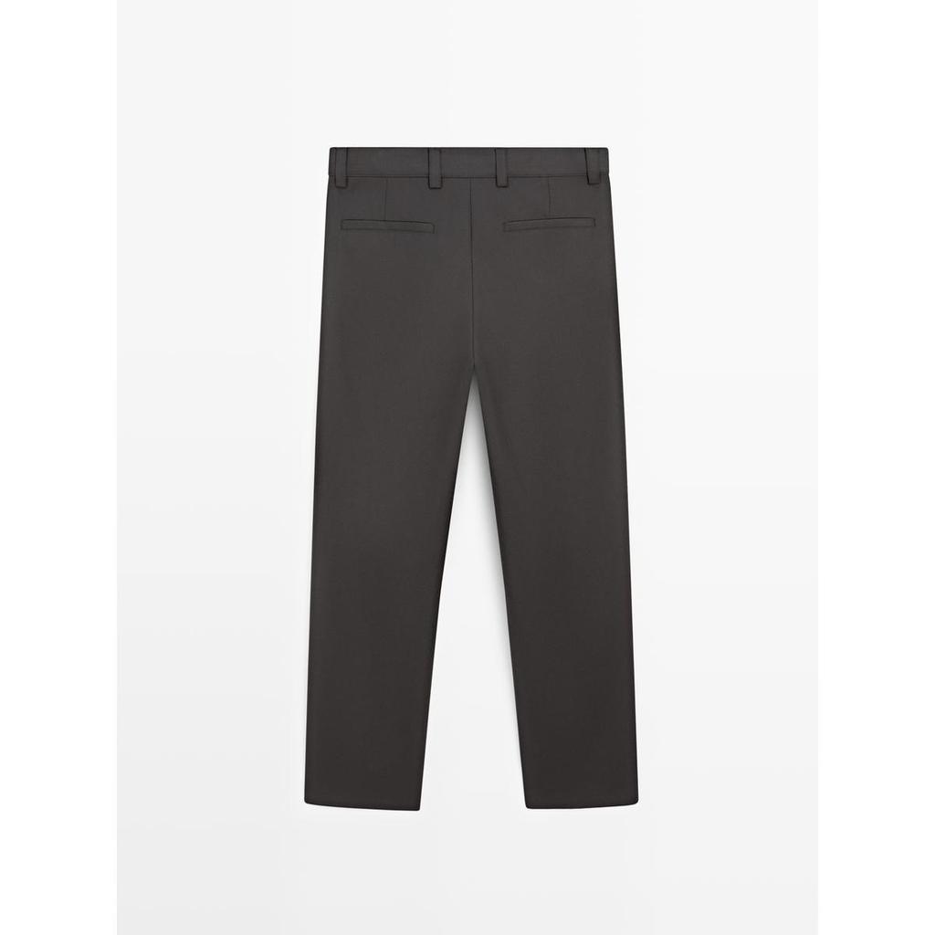 Masimodutti Wool Blend Relaxed Fit Pants