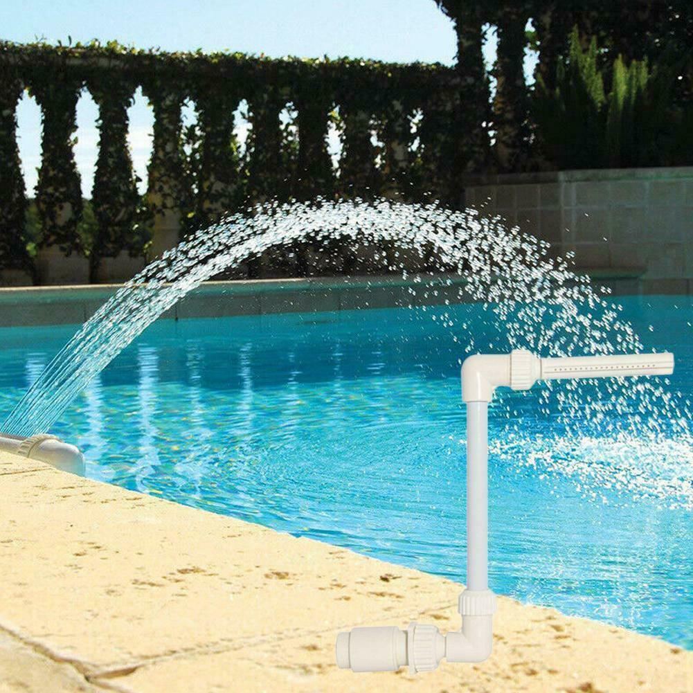 Adjustable Pool Fountain Sprayer Swimming-Pool Waterfall Spray Pond Fountain Water Fun Above In Ground Swimming Pool Accessories