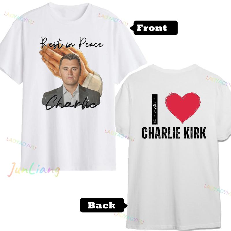 Charlie Kirk Freedom Shirt Human Rights Funny Political Protest Tshirt Classics Shortsleeve Tops Unisex Streetwear Tshirts