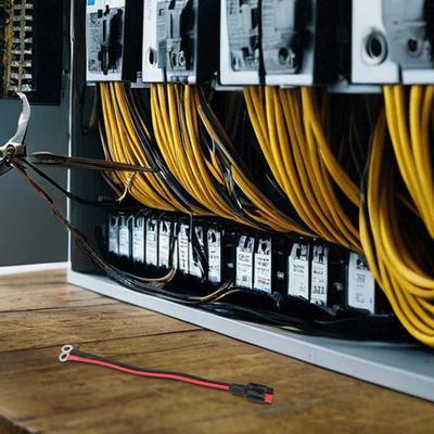 Hochwertiger Batteriestecker 1 Stück 220mm Kabelgeflecht