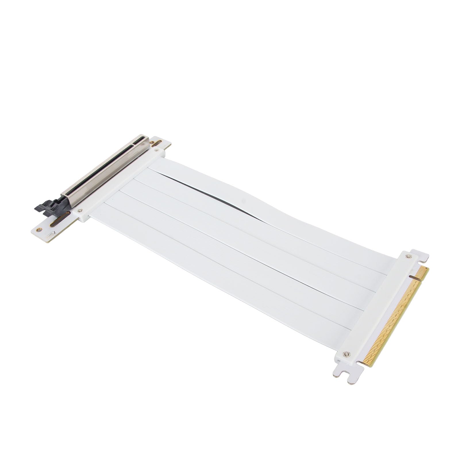 

X16 Riser Гибкий 128 Гбит/с высокоскоростной удлинительный кабель для графического процессора PCI Express Gen4 удлинительный кабель для видеокарты RTX RX 7900 XT PCIE4.0 кабель, 90° 4090, белый
