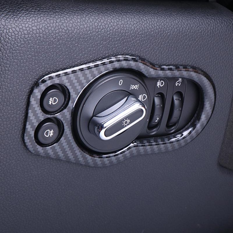For MINI Cooper Hatchback F56 Whole Inner Carbon Fiber Texture Sticker Cover Handle Vent Console Panel Housing Case Accessories