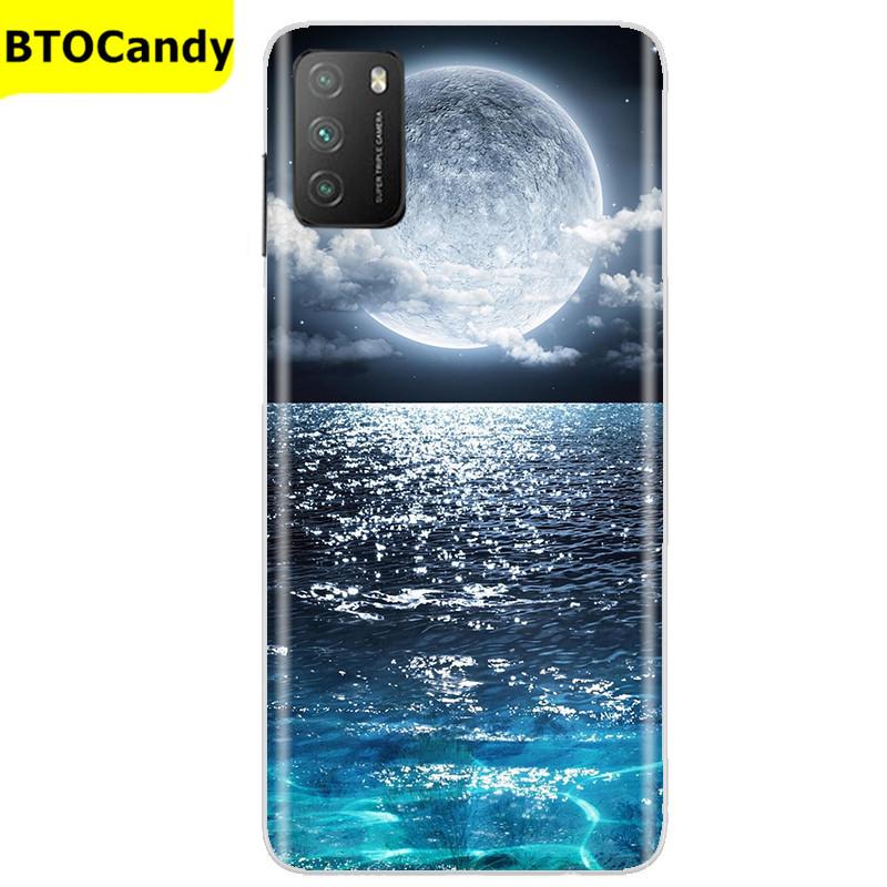 Für POCO M3 Hülle, Weiche Silikon-Rückseite, Telefonhülle für Xiaomi Poco M3 Pro 5G, Rückseitige Abdeckung, Weiche TPU Coque für POCO M 3 M3 Silikonhülle