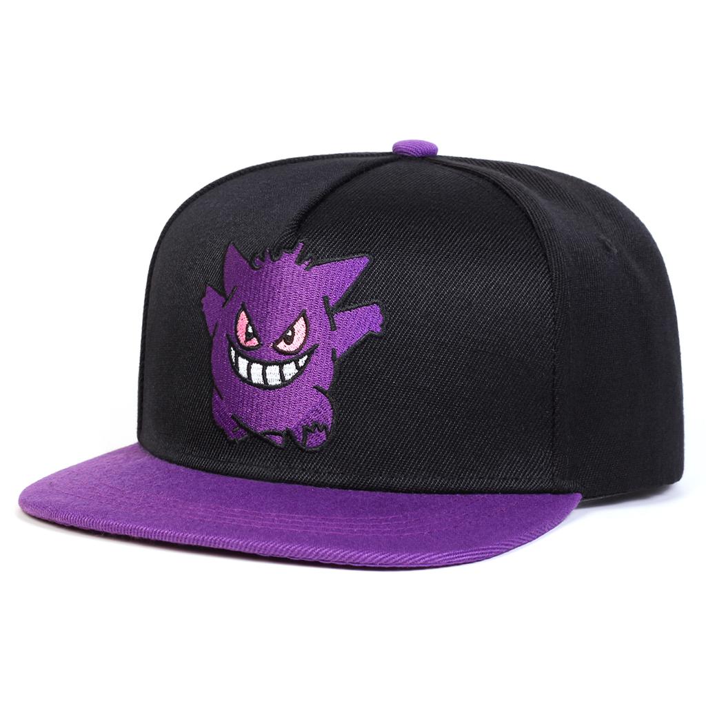 Unisex Anime Cartoon Embroidery Adjustable Hip Hop Baseball Hat Flat Top Caps Spring Autumn Outdoor Leisure Hats Travel Accessories for Women Men