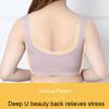 Plus Size Bras No Steel Ring Bra Vest Type Anti-sagging Gathered Mother Bra Sports Underwear