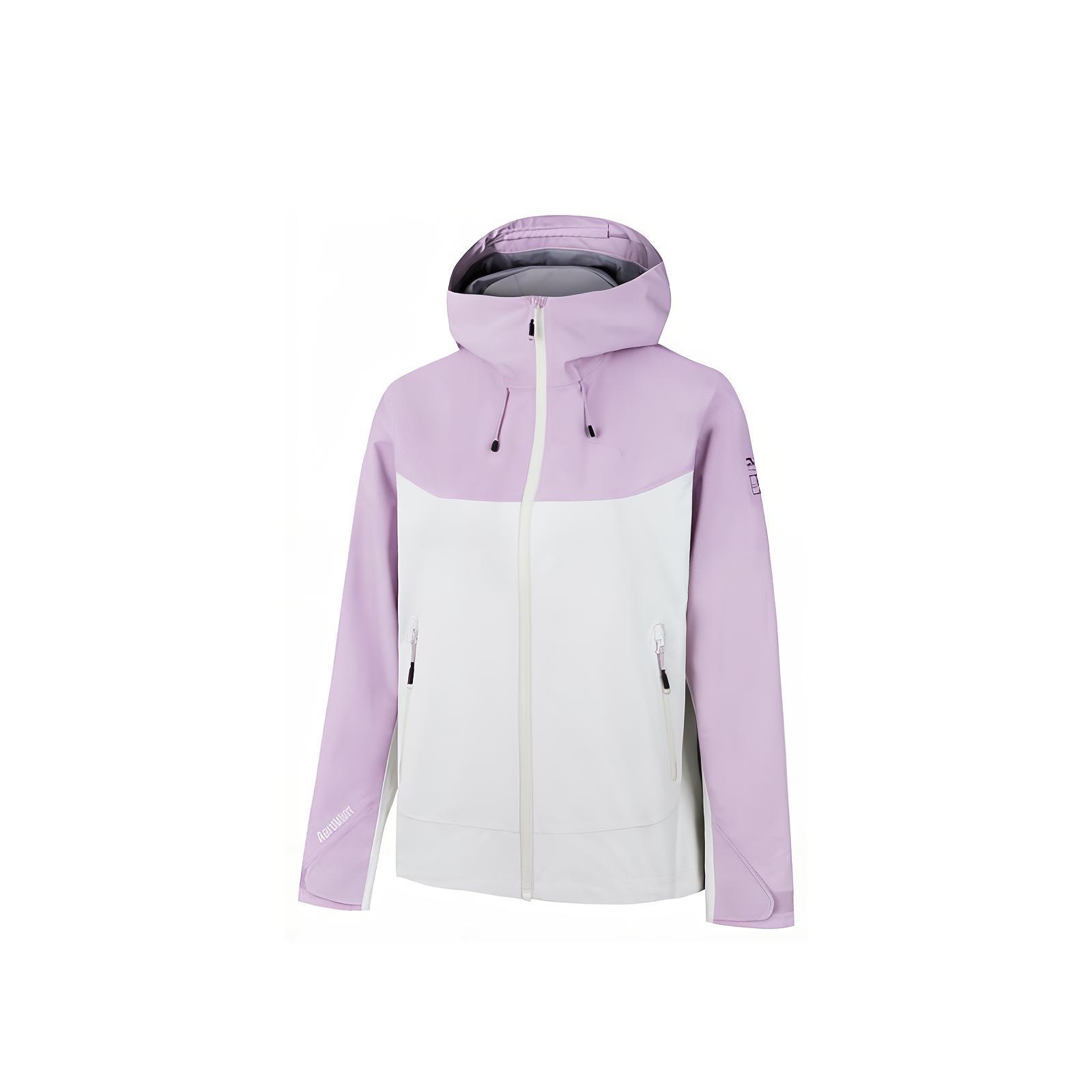 

Anta Outdoor Series Свободная дышащая куртка с длинным рукавом на молнии с капюшоном Женские куртки Paper-White Vine-Flower-Purple 162446601-5 XL