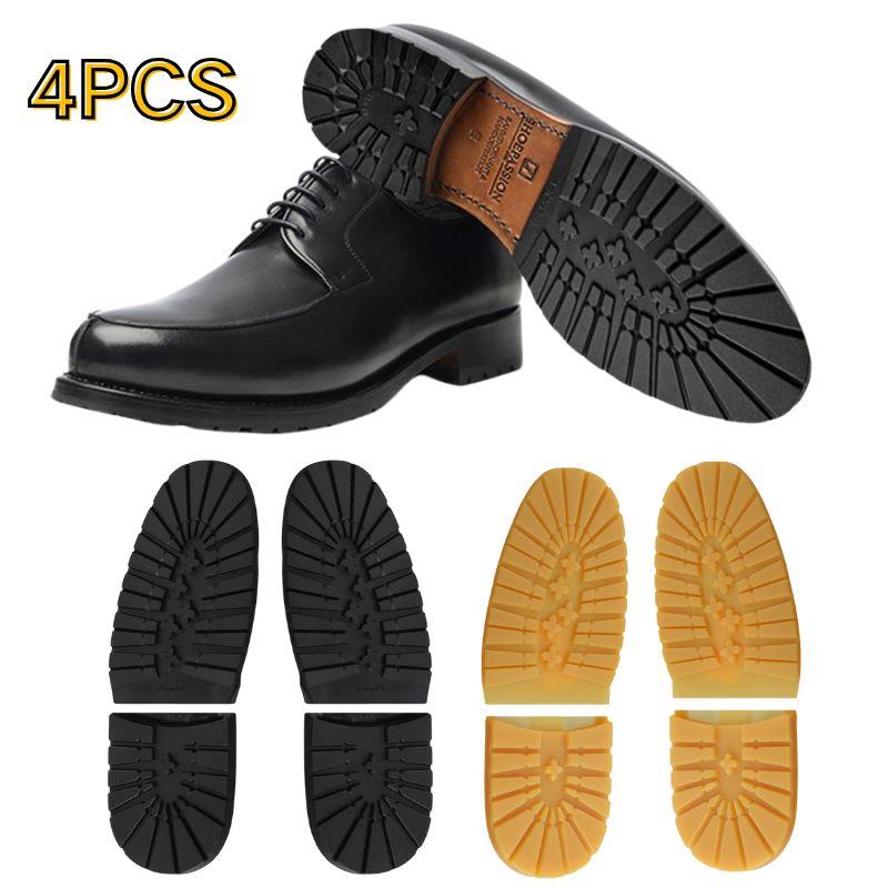 4 Stück/Set Rutschfeste Abriebfeste Sohle Für Schuh Verdickte Gummi-Schuhsohlen Reparatur DIY Ersatz Außensohlen Leder Business Schuhe