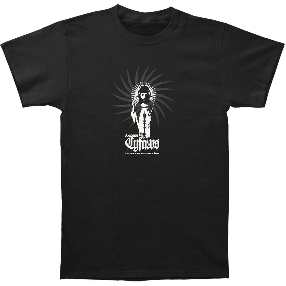 

Men s Antaeus Cut Your Flesh Worship Satan T-shirt Black 4XL