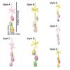 Painted Easter Eggs Hanging Pendant DIY Crafts Easter Tree Decor Colorful Eggs String  Home Decor