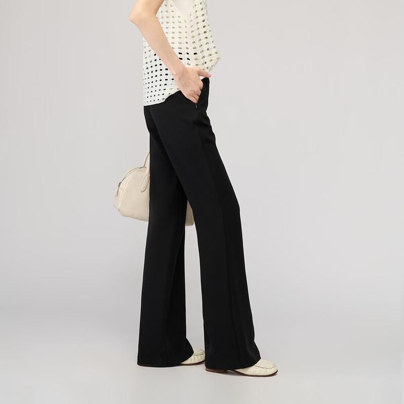 YERAD Women's Slim-Fit Acetate Flared Trousers