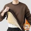2025 Men's Lambswool Hoodie - Winter Plus Velvet, Thick, Trendy, Handsome, Loose Fit, Versatile Youth Long Sleeve Jacket
