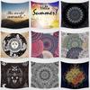 Home Decor Living Room Bedroom Tapestry Decor Hello Summer Mandala Wall Hanging Wall Tapestry