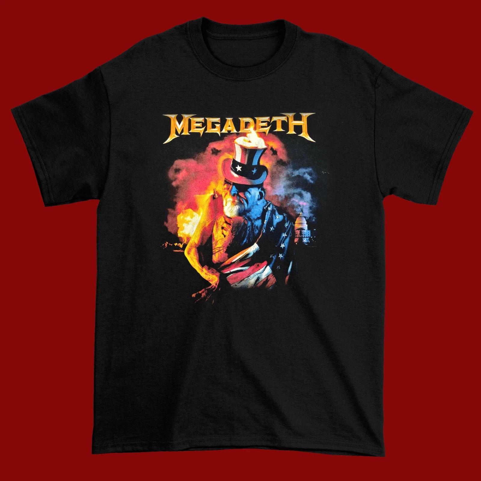 Редкая черная унисекс футболка Megadeth S-4XL Подарок фанатам футболка S