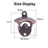 Zinc Alloy Beer Bottle Opener Wall Mounted Vintage Retro Hanging Beer Bottle Opener Corkscrew Kitchen Bar Party Tool Accessories