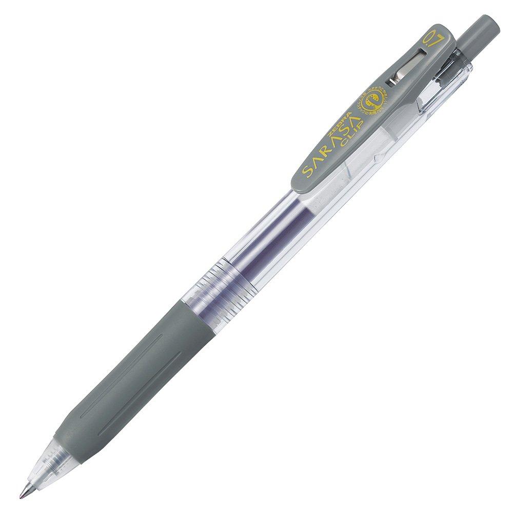 

ZEBRA Gel Ballpoint Pen Sarasa Clip Gray 10 pieces 0.7 B-JJB15-GR