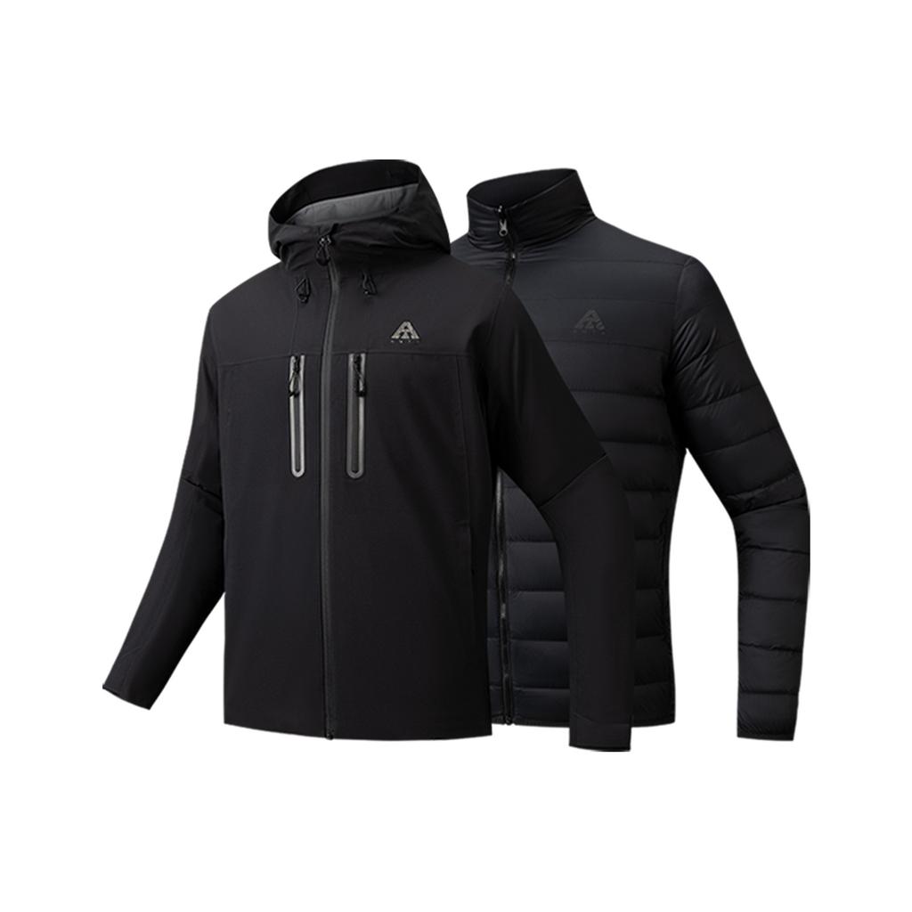 Anta Outdoor Fashion Comfortable Waterproof Windproof Jacket Two-Piece Set Men Jackets 952546603-3