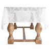 White Lace Tablecloth for Wedding Party Hotel Thin Light Table Cover Rectangular Tablecloth Elegant Flowerpattern Table Cloth