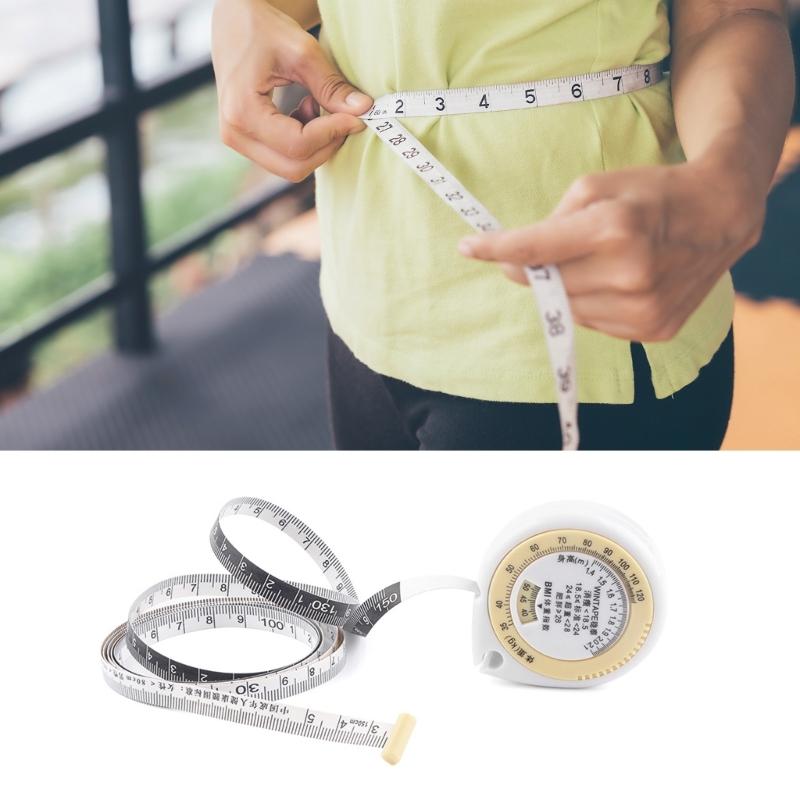 Tapes Body Measuring Fat Measure Retractable Measurement Bmi Rulers Tool Sewing Tapes Soft Cloth Flexible Measuring Tapes