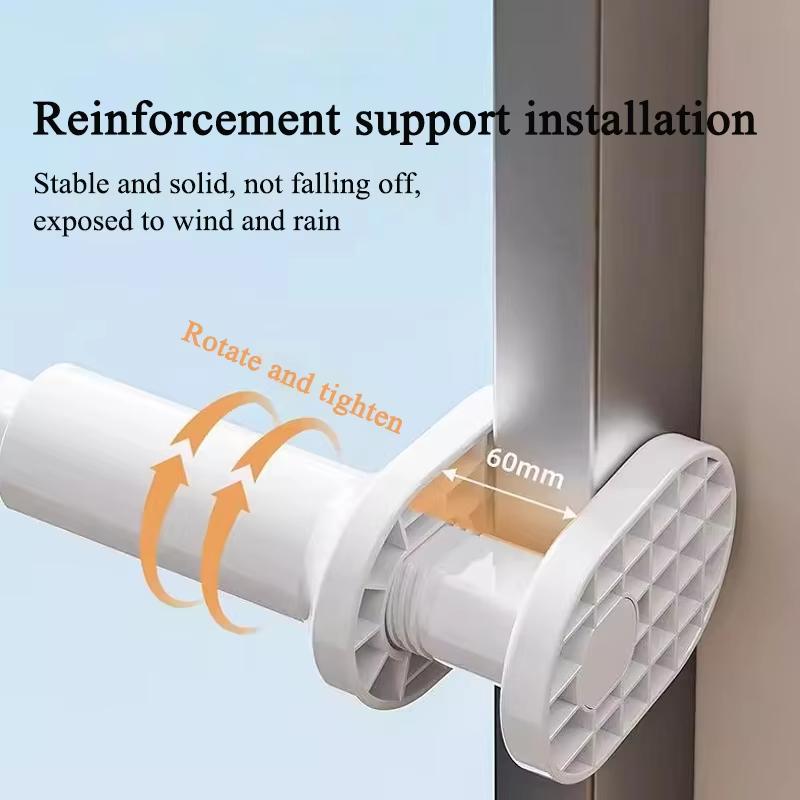 Thickened Portable Folding Hangers Window Frame Clothes Hanger Extendable Travel Clothes Drying Rack Easy Install & Carry