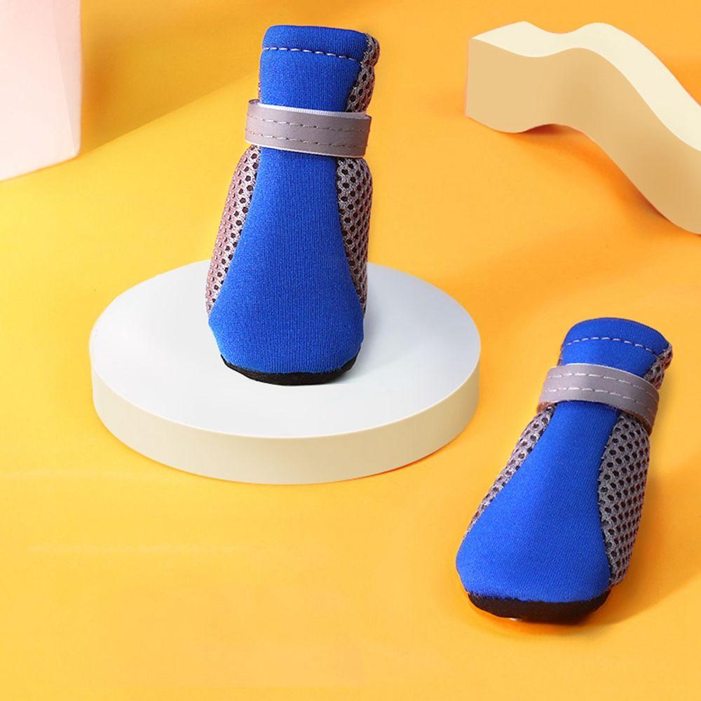 Reflektierender Streifen Pfotenschutz Mesh Heißer Asphalt Haustier Regenstiefel Haustierbedarf Hundeschuhe Hundestiefel