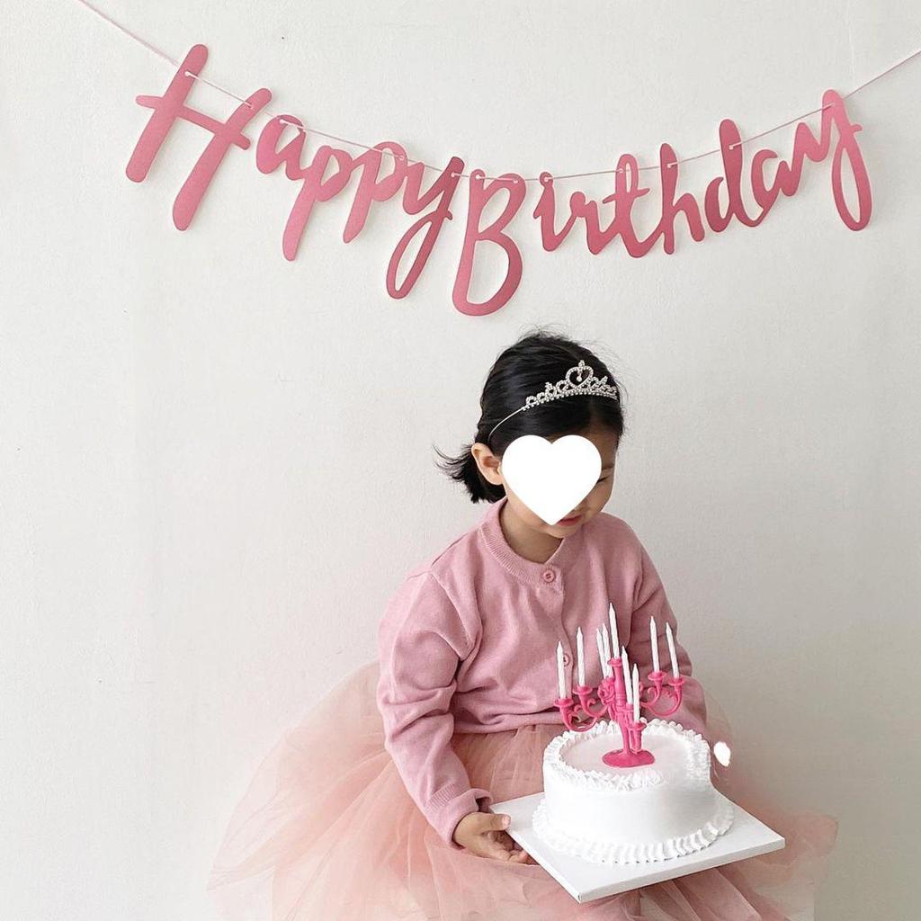 Pink Crown Number Balloon Decorations for Girl's First Birthday