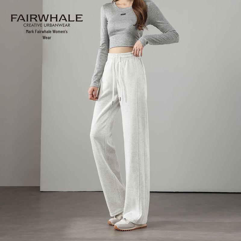 Mark Hua Fei Women s High-Waisted Straight-Leg Casual Pants M