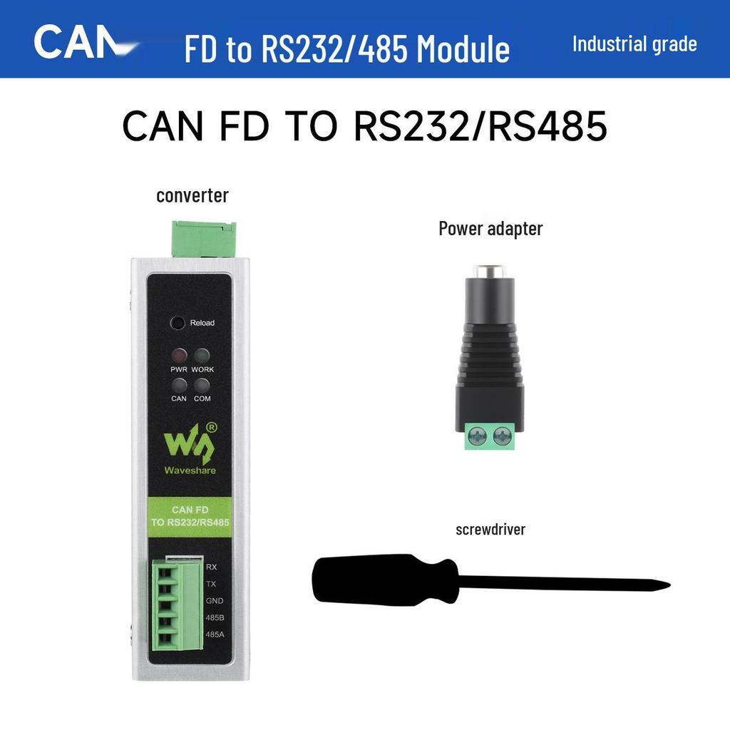 CAN FD Protocol Converter: Bi-directional with 5 Modes, DIN Rail Mountable