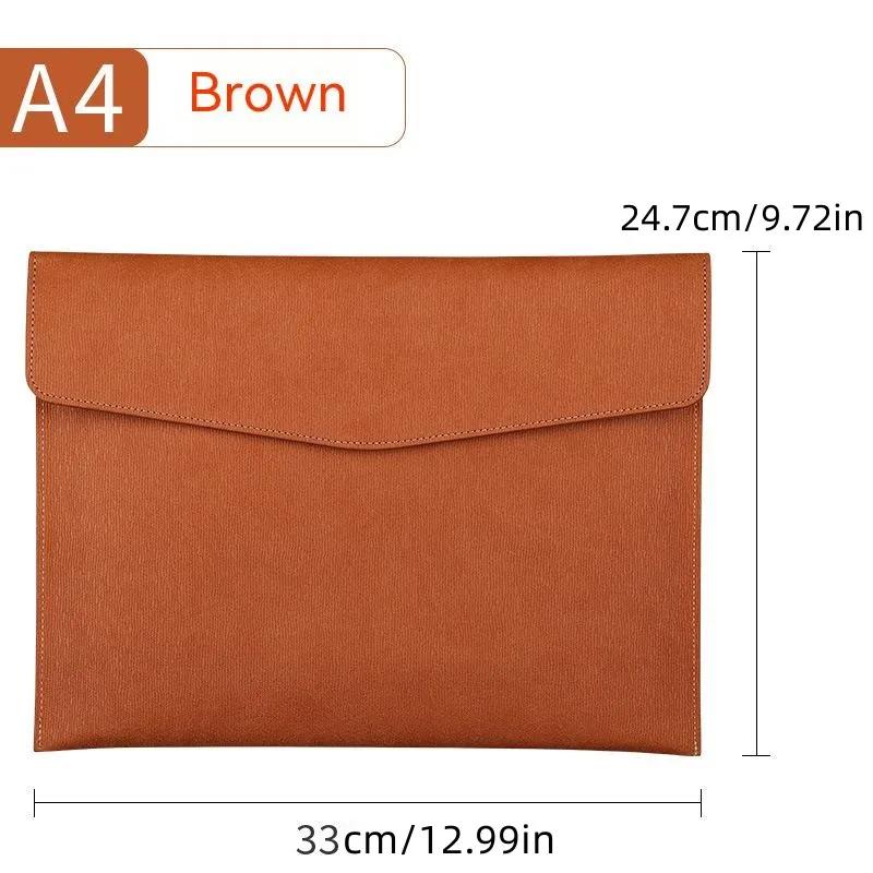 Waterproof Business A4 File Folder Briefcase High-capacity Document Paper Organizer Storage Bag Office Stationery коричневый 4840₽