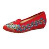 Pointed Shoes, Single Shoes, Sequined Peacock Embroidered Flowers, Ethnic Style Embroidered Cloth Shoes, Spring and Summer Low-heeled Women's Shoes