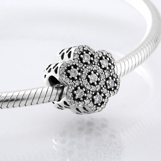 Perles fines en argent sterling 925 de forme ronde La famille est là où l'amour grandit Perles fines à faire soi-même adaptées aux bracelets à breloques originaux Fabrication de bijoux