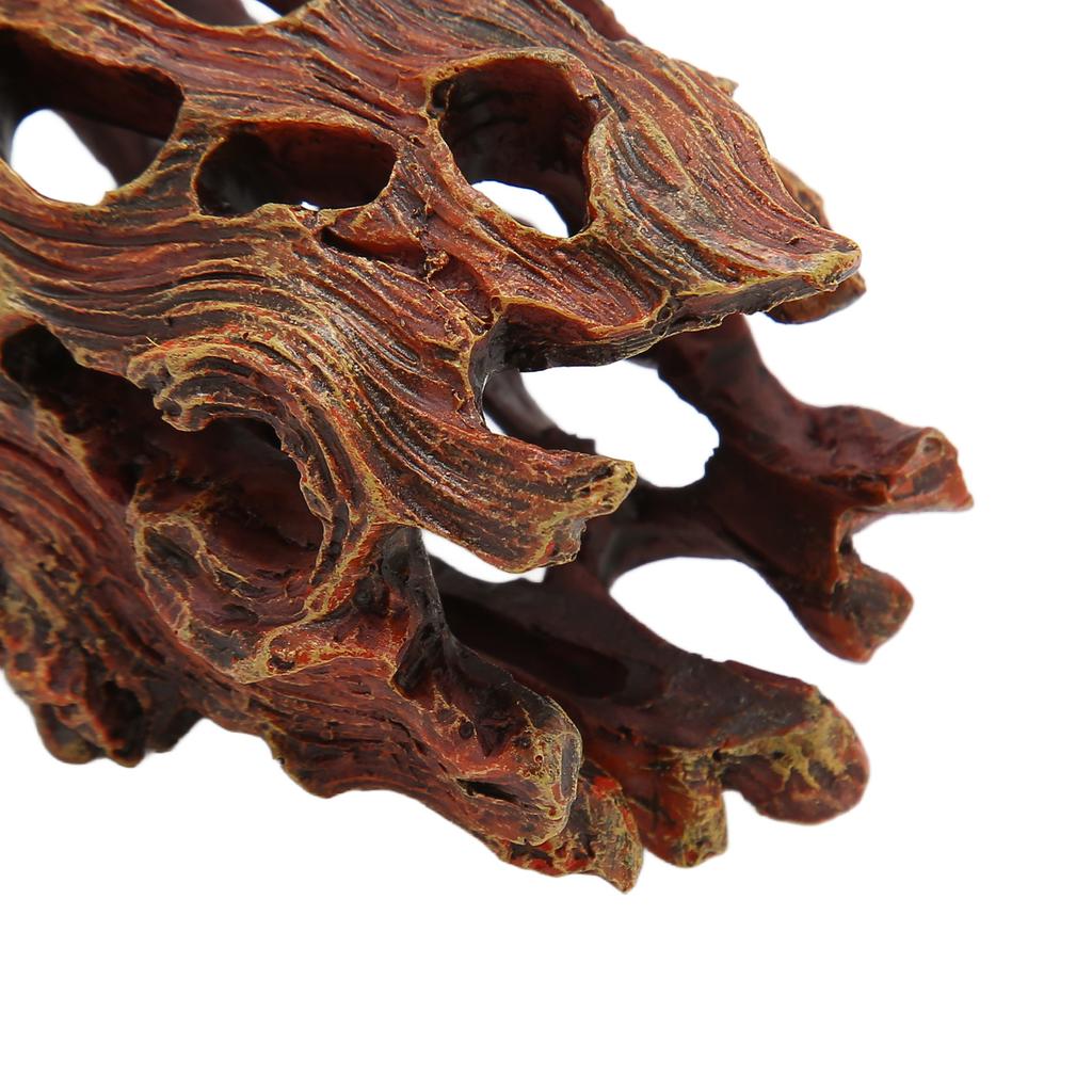 Hollow Aquarium Hideout Red Fish Tank Ornament Durable Shrimp Cave  Aquascaping Decoration