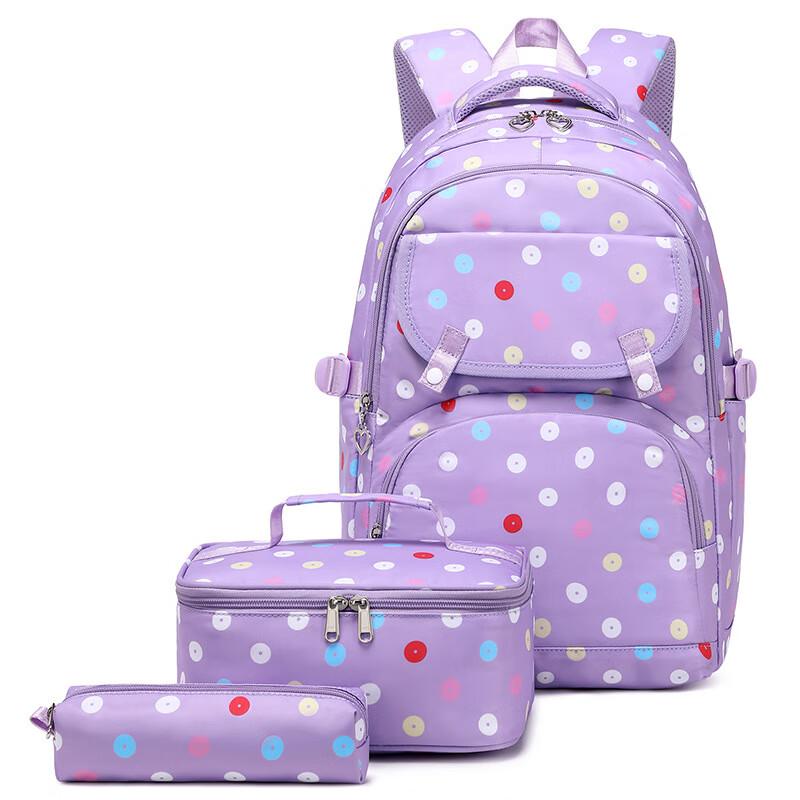 Li Shen Polka Dot School Backpack Grades 1-6