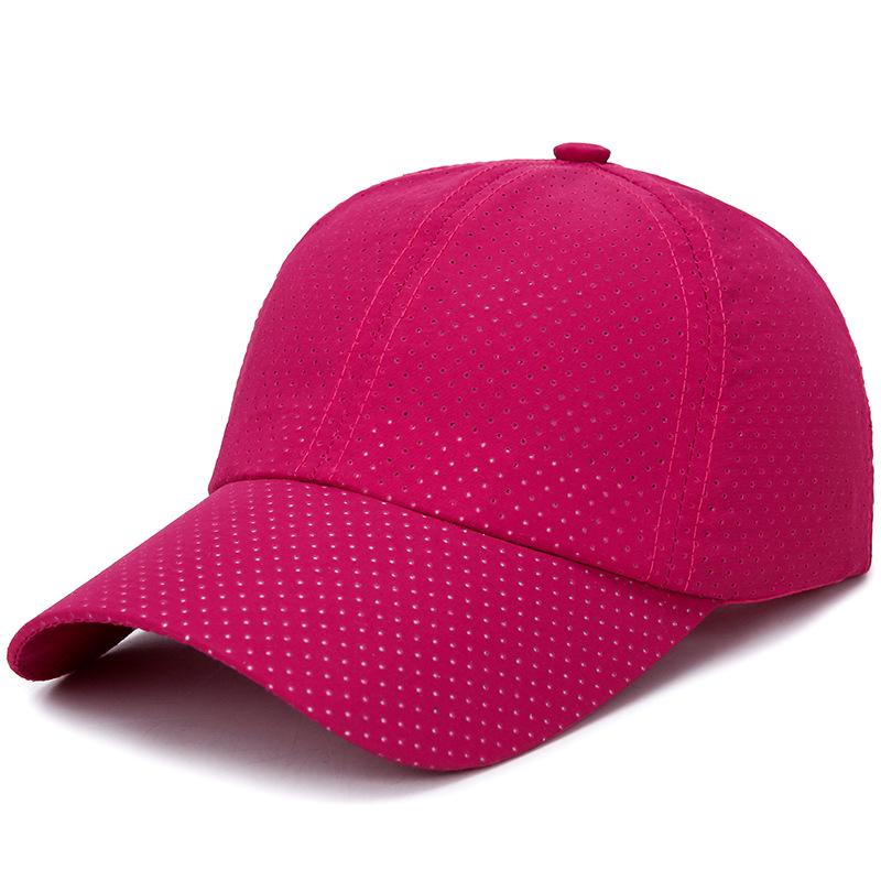 Hat Summer Men's Light Plate Baseball Hat Quick Drying Mesh Breathable Printing Tide Punching Sunshade Duck Tongue Hat