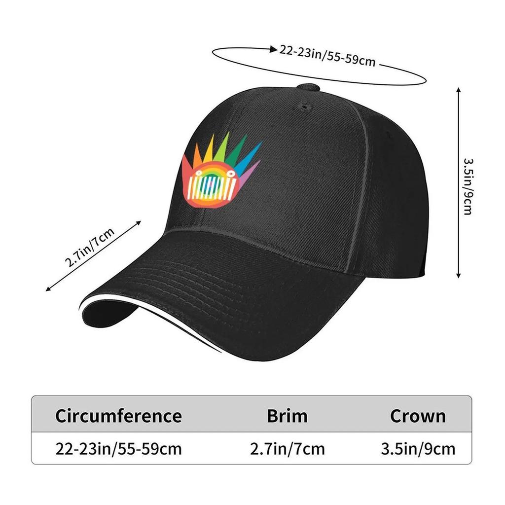 Rainbow Boognish Baseball Cap Rugby Beach Hiking Hat Hat Beach Unisexs Tennis Women's