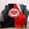 Eintracht Frankfurt Eagle Logo Flannel Blanket, Soft Warm Sofa Throw Blanket, Nice Present for Football Supporters