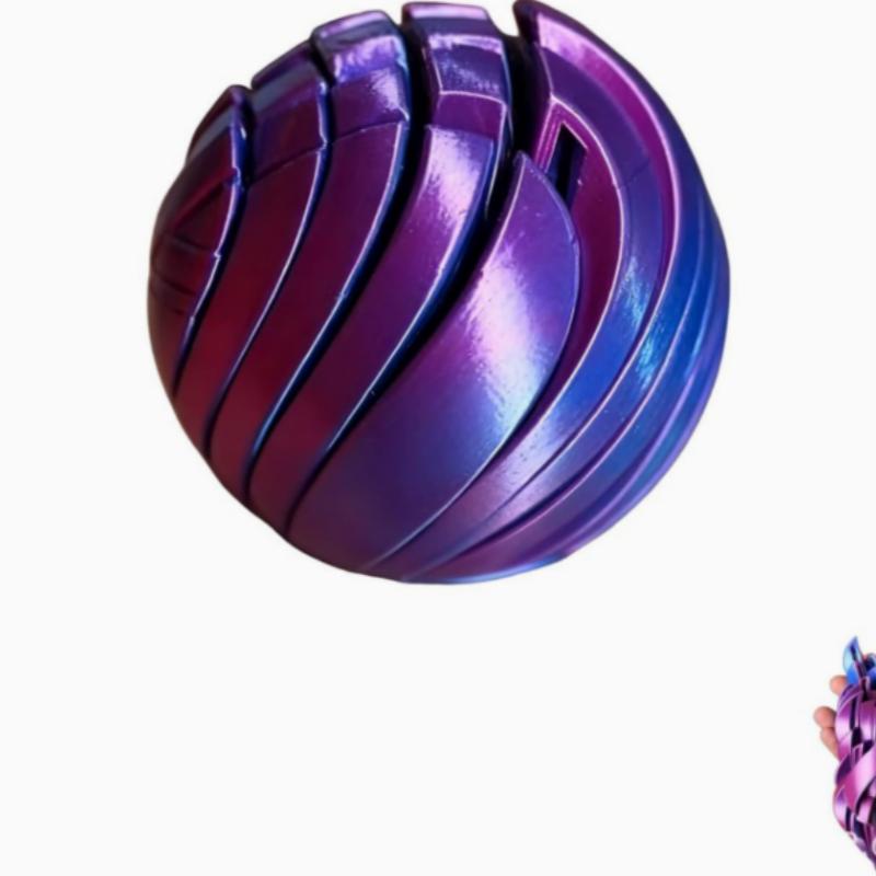 With Rotating Design Anxiety Relief Toys Slime Ball Fidget Toy 3D Printed Twistsphere Fidget Toy Gear Liquid Flow Ball