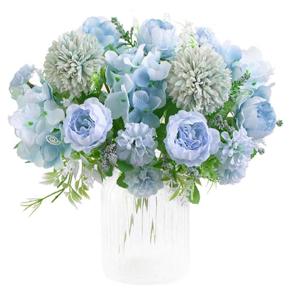 1PC Artificial Flowers Cheap Silk Hydrangea Christmas Decorations for Home Garden Party Wedding Bridal Accessories Fake Peony