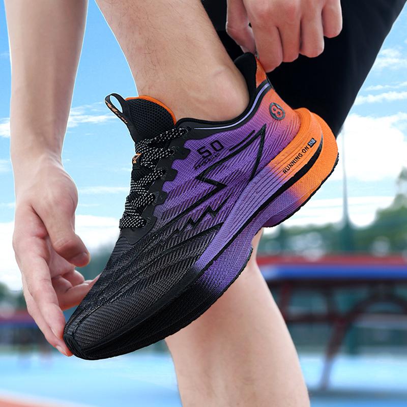 Męskie buty do biegania Oddychające męskie sportowe trampki Sznurowane Komfortowe buty do chodzenia na co dzień Sportowe obuwie treningowe