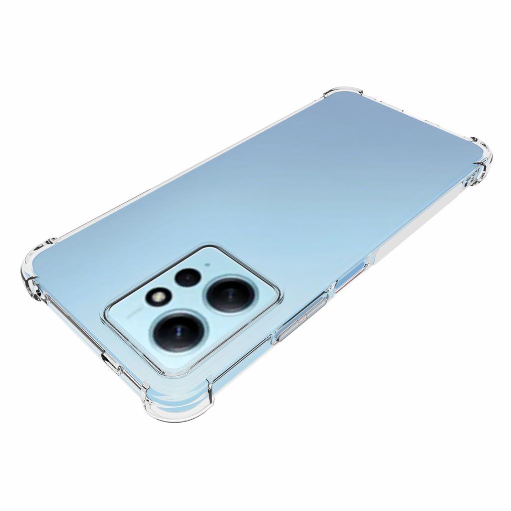 Antypoślizgowe etui na telefon dla Xiaomi Redmi Note 12 4G, wstrząsoodporne, z poduszkami powietrznymi w czterech rogach, miękkie etui TPU na telefon