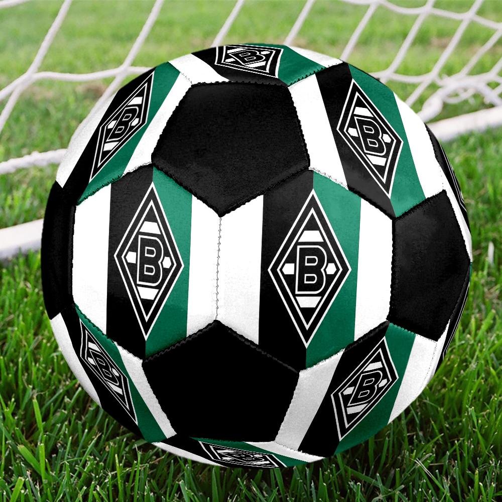 Borussia Indoor Soccer Ball Colorful Machine Stitched PVC Size 5 Team Training Competition Ready Durable High-Bounce Cool Sports Gift