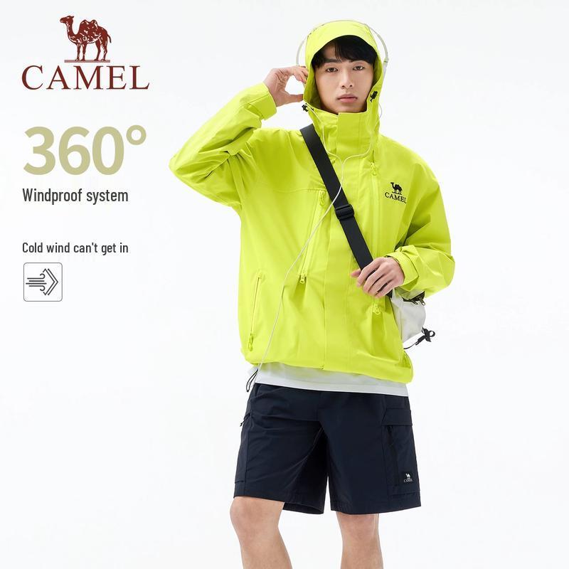 Camel Unisex Outdoor Windproof Waterproof Jacket
