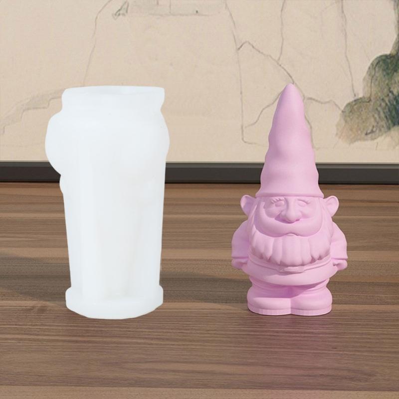 DIY Crystal Dropping Glue Mold No Face Dwarf Decoration Molds Christmas Gnome Silicone Mould Versatile Epoxy Resin Mold