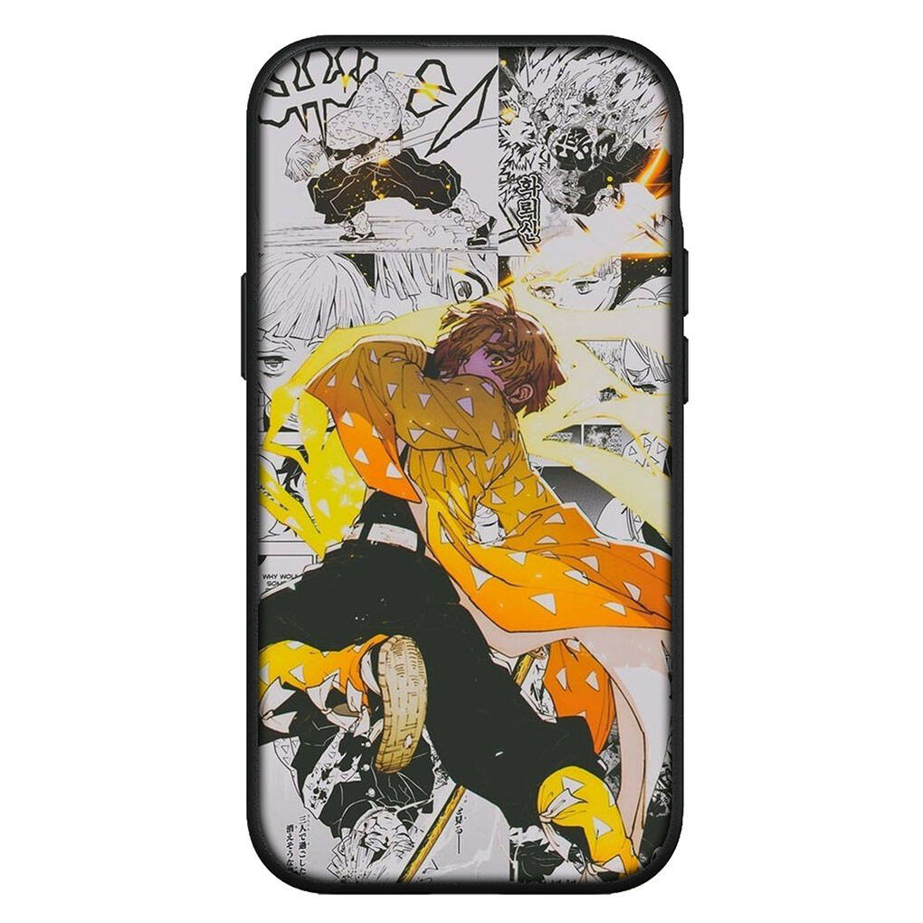 Cover for iPhone 17 16 15 Xiaomi Poco Redmi Note 14 13 12 X Pro Max Samsung Galaxy S25 S24 S23 OPPO Huawei Demon Slayer Tanjirou Agatsuma Zenitsu Case