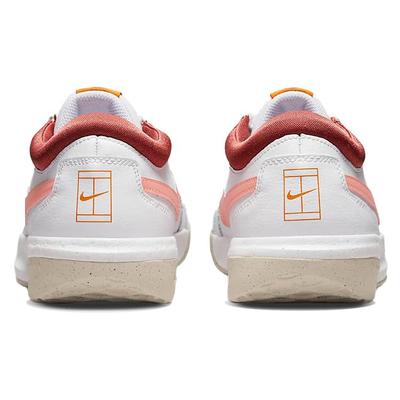 Zoom Court Lite 3 Low Top Tennis Shoes White/Pink Women's DH1042-116
