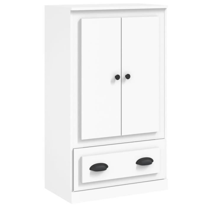 VidaXL Buffet haut blanc 60x35,5x103,5 cm bois d'ingénierie 816296