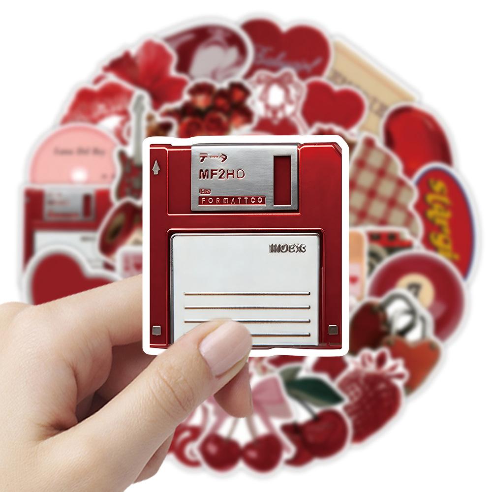 10/30/50pcs Cool Downtown Y2K Girls Cartoon Stickers for Laptop Notebook Phone Stationery Vintage Aesthetic Decoration Sticker